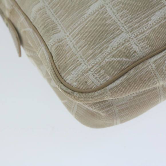 CHANEL New Travel Line Shoulder Bag Nylon Beige CC Auth ki4086 - Picture 16 of 16